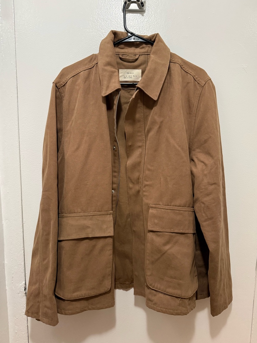 Zara Tan Canvas Field Jacket